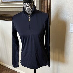 Kastel Denmark Women's Navy Long-Sleeve Quarter-Zip Performance Top